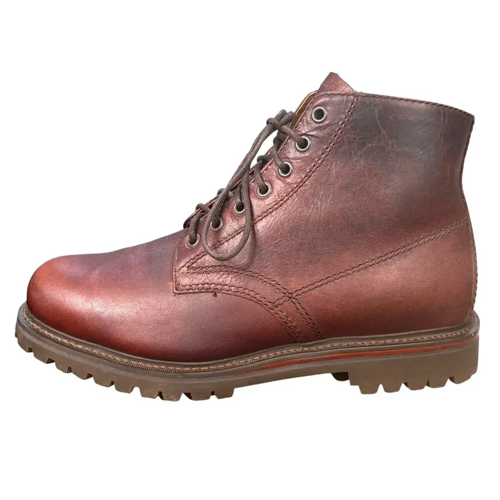 Vintage LL Bean Mens Brown Leather Lug Sole Chukka Boots Size 11.5